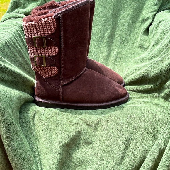 Tamarac Shoes Euc Tamarac Womens Brown Suede Lambswool 7752